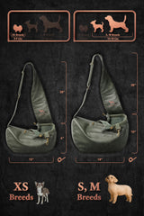 Noah & Paw sling shows two magnetic pockets for essentials during outings.