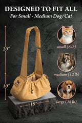 Noah & Paw sling includes magnetic pockets for essentials on the go.
