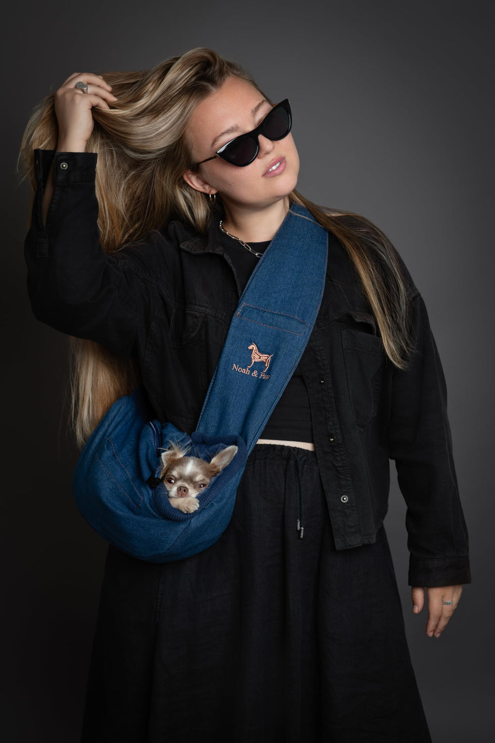 Noah & Paw sling safety clip shows three-layer security