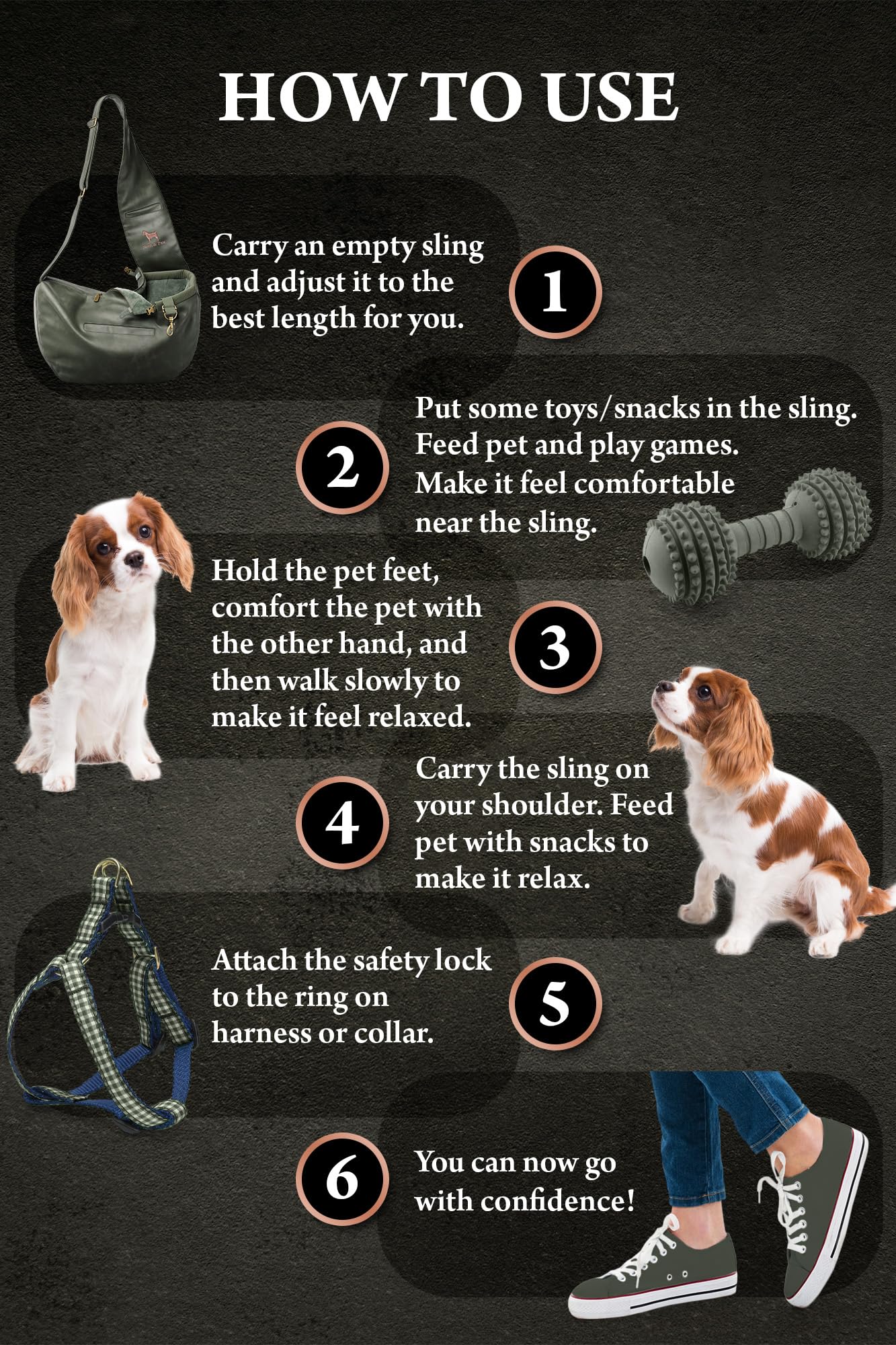 Noah & Paw sling uses washable materials for easy cleaning.