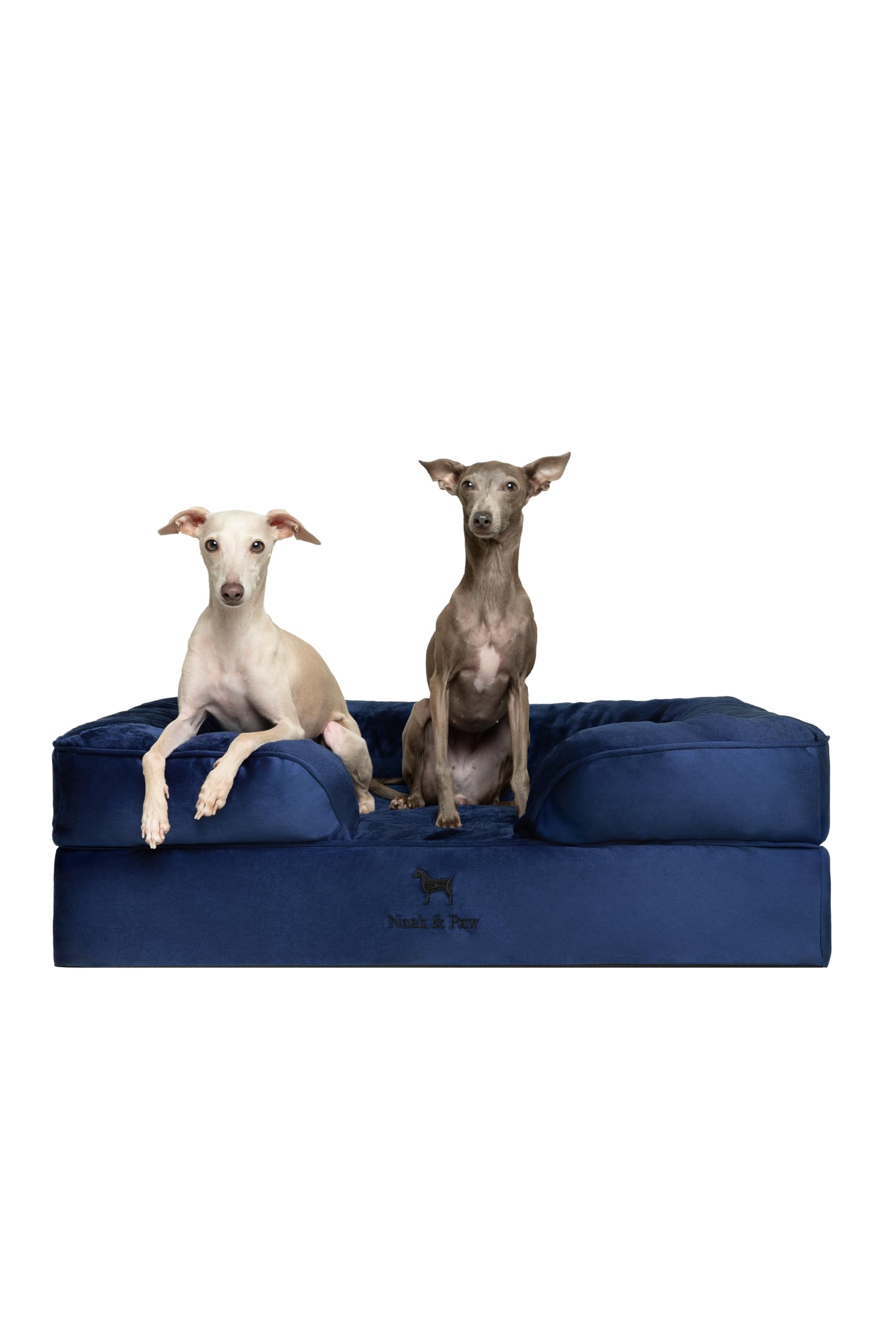 NOAH & PAW large dog bed outer cover close-up showing waterproof, washable design.