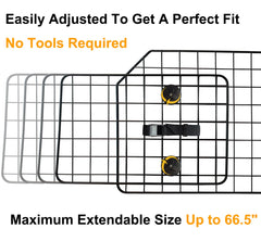 NOAMOO dog car barrier installation headrest straps illustrate tool-free setup