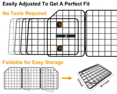 NOAMOO barrier side-panel with double clips provides extra stability during travel.