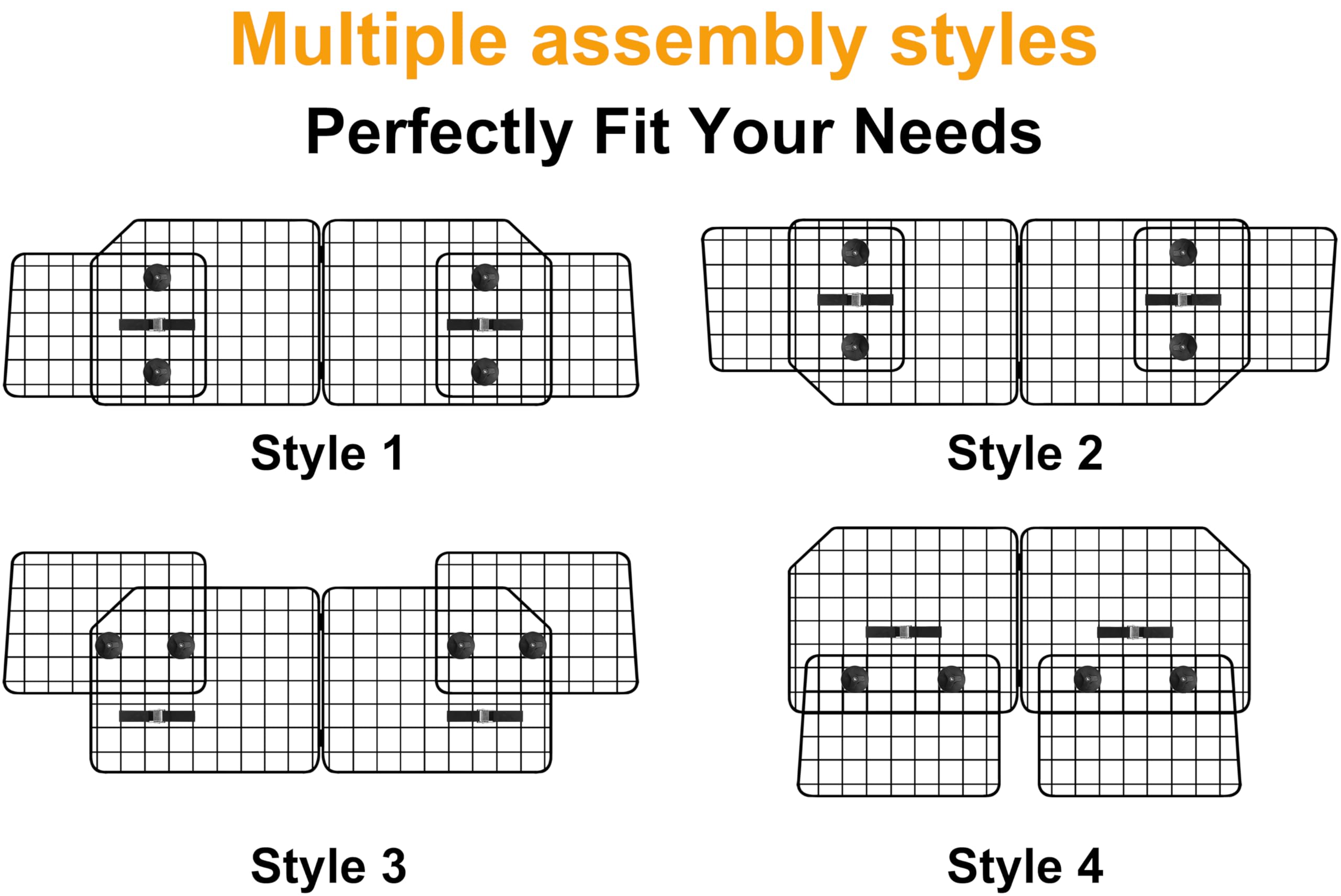 NOAMOO easy-installation requires no tools and secures quickly with headrest straps.