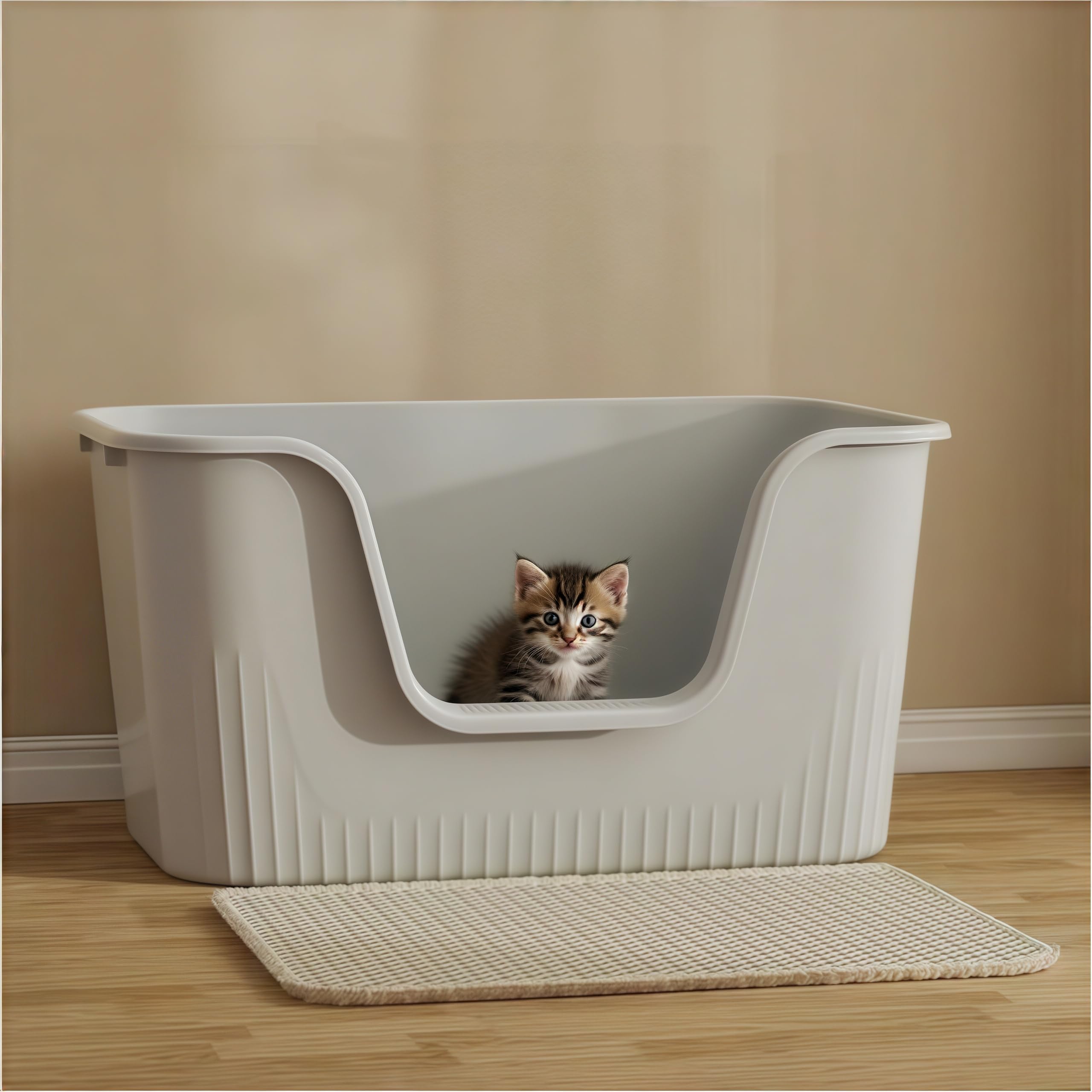 Noamus durable odorless PP plastic litter box built to last.