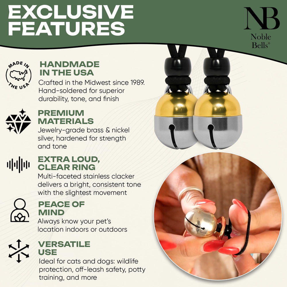 Noble Bells premium-brass-nickel-silver construction offers lasting tone and durability
