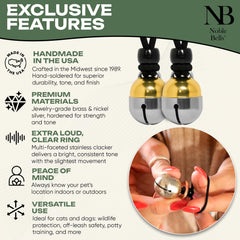 Noble Bells premium-brass-nickel-silver construction offers lasting tone and durability