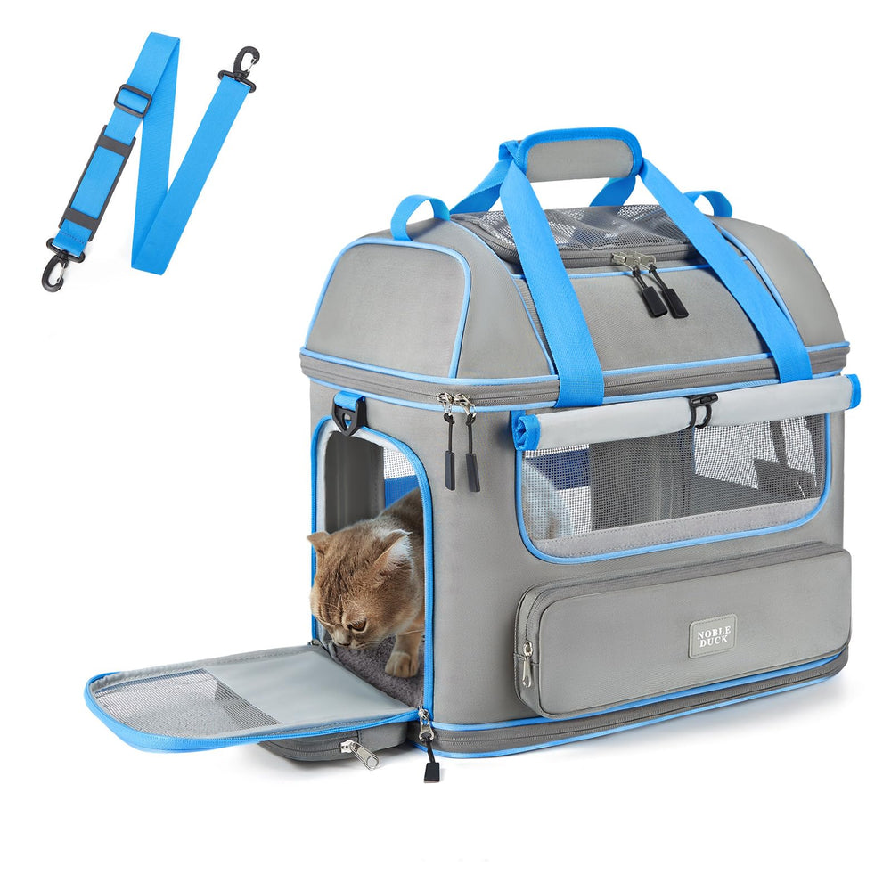 Noble Duck expandable carrier under-seat fit for travel and comfort