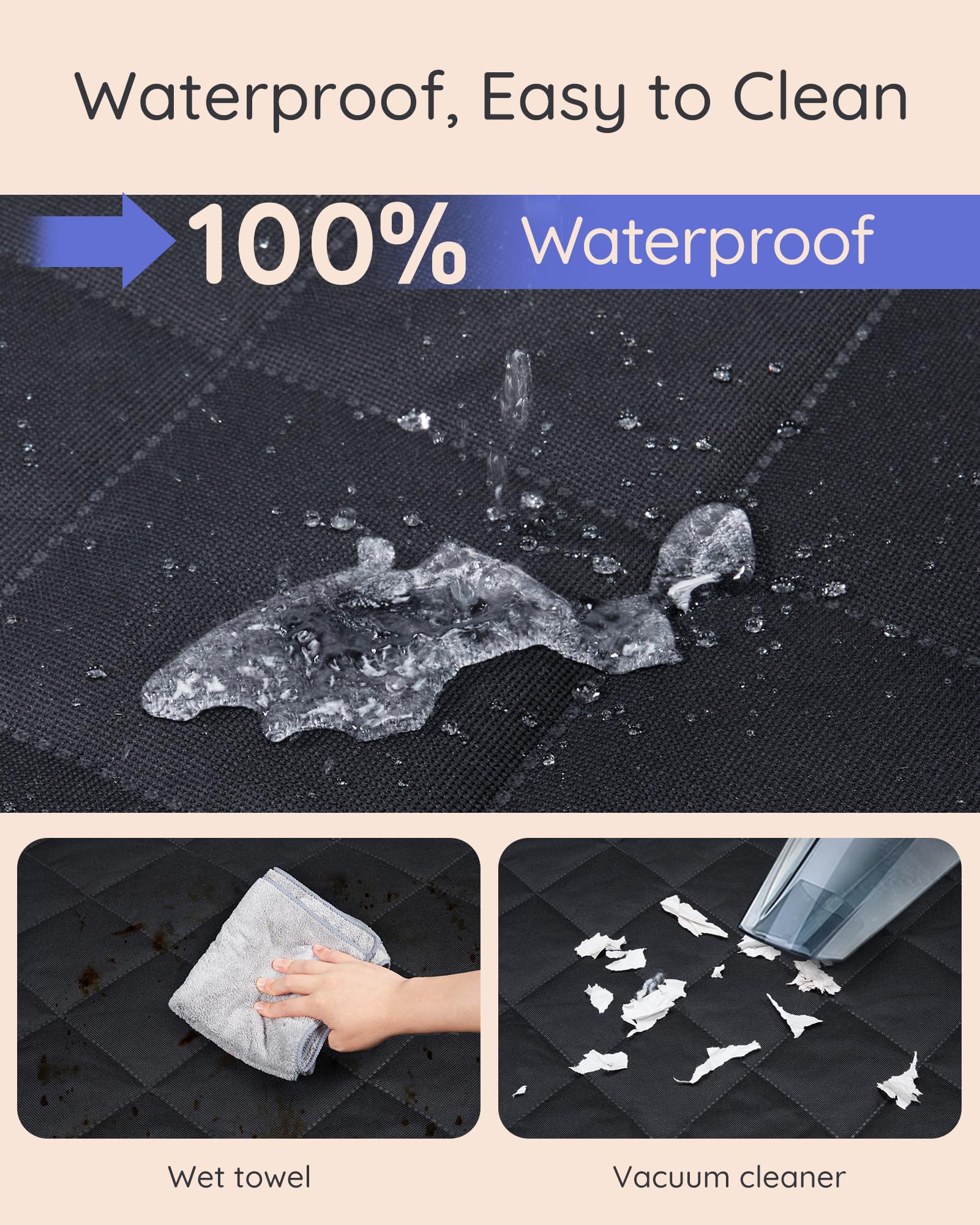 NOBLE DUCK SUV Cargo Liner anti-slip design prevents shifting during trips