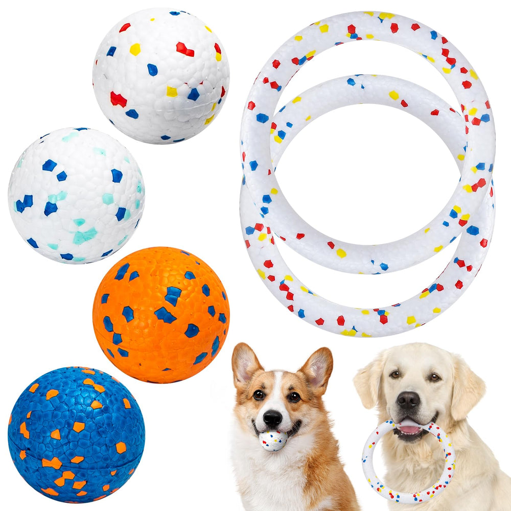 Nobleza dog balls closeup shows durable E-TPU material for tough chewers.