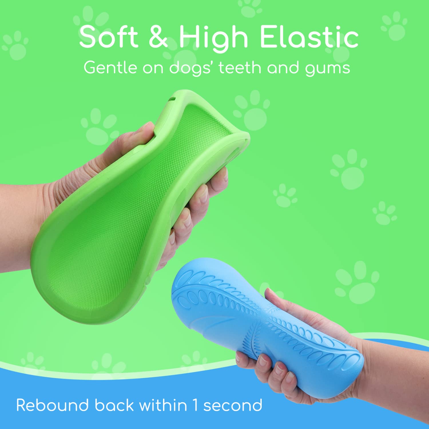 Nobleza soft EVA close-up highlights safe-to-mouth texture for gentle chewing and training