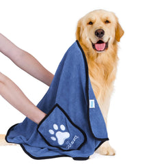 Nobleza dog towel absorbent large for quick post-bath drying.