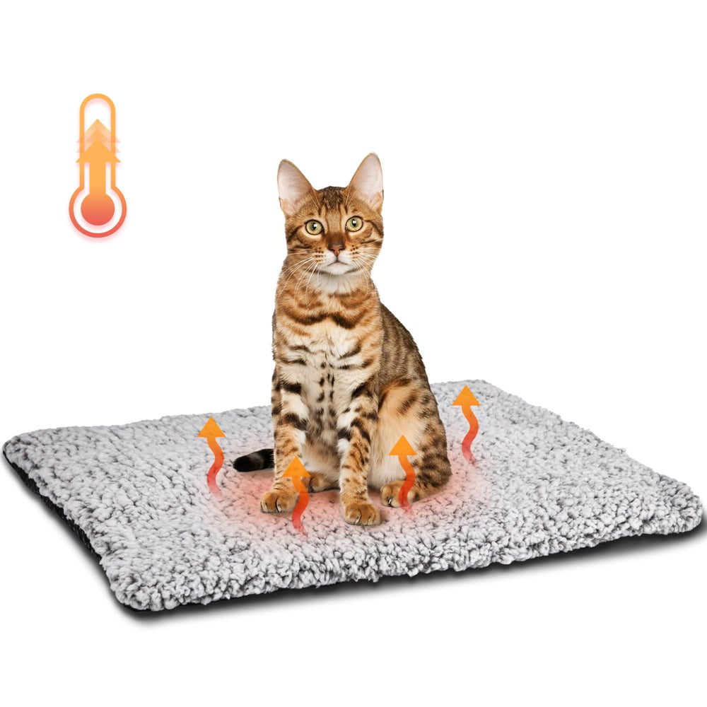 Nobleza self-warming bed multi-size options for kittens, cats, puppies, and dogs