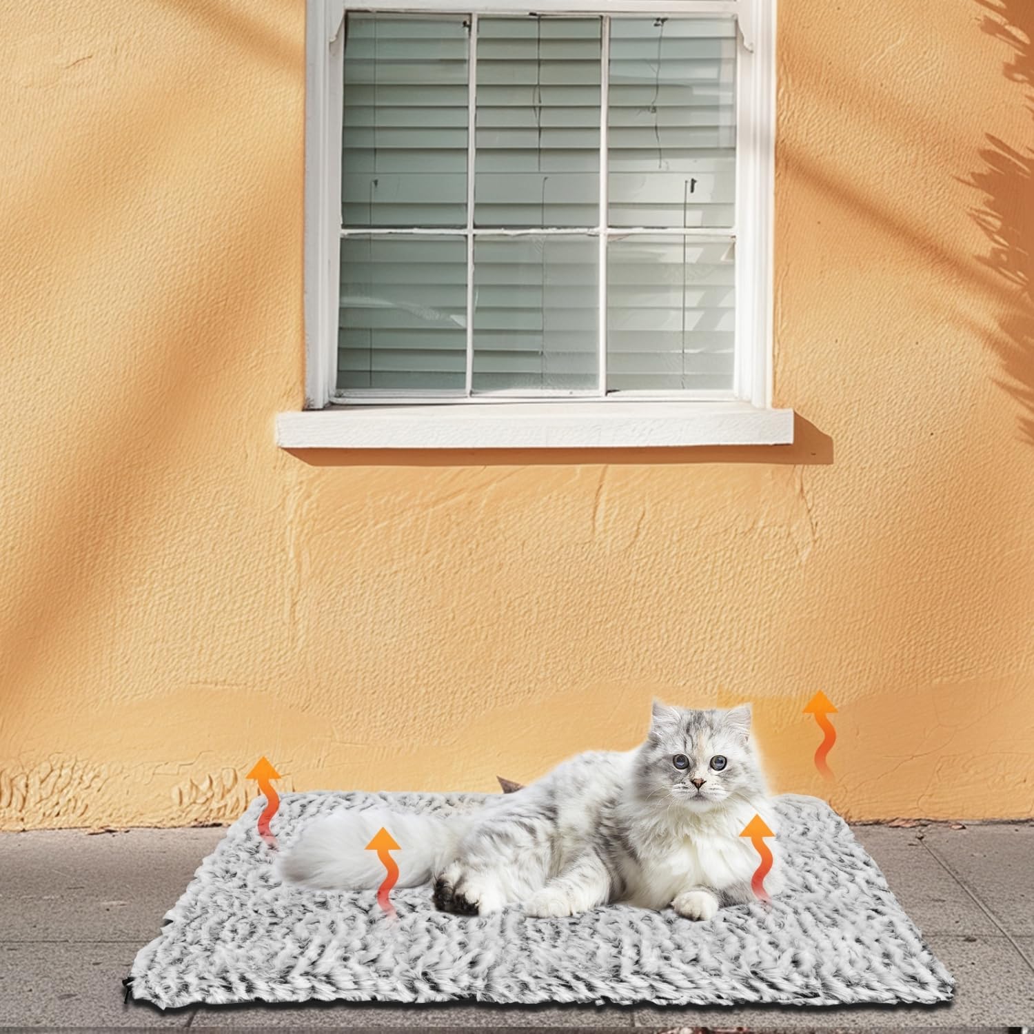 Nobleza Self-Warming Cat Bed folded-compact for travel.