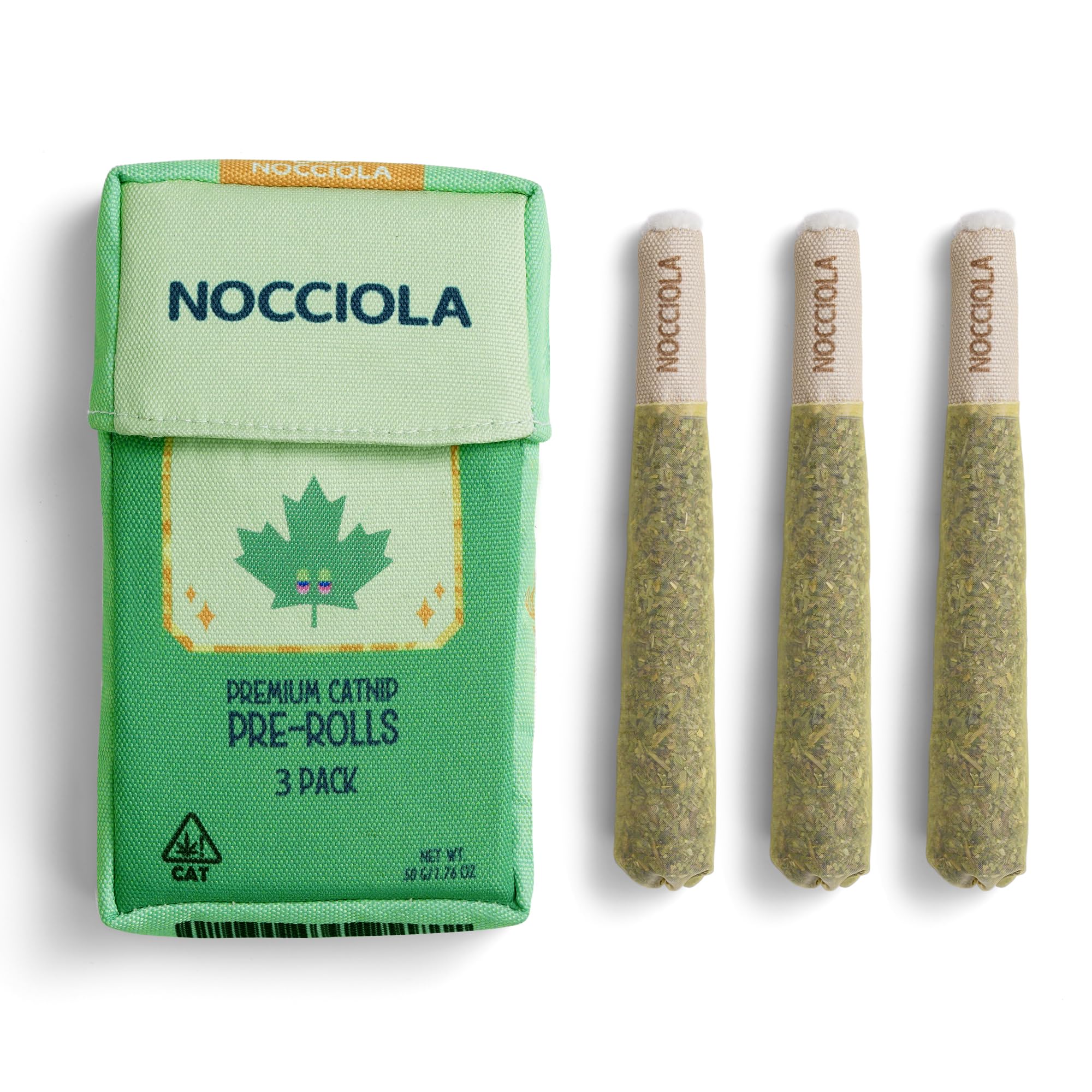 Nocciola 3-pack catnip toy: triple-pack playtime for indoor cats.