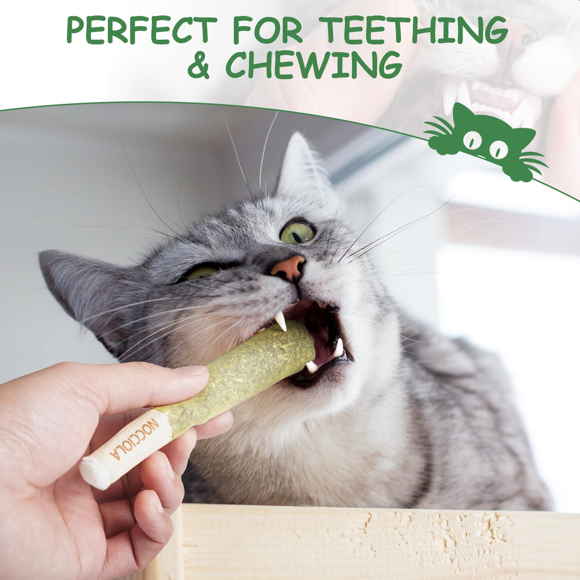 Nocciola catnip toy organic-nip: pure catnip scent boosts solo play.