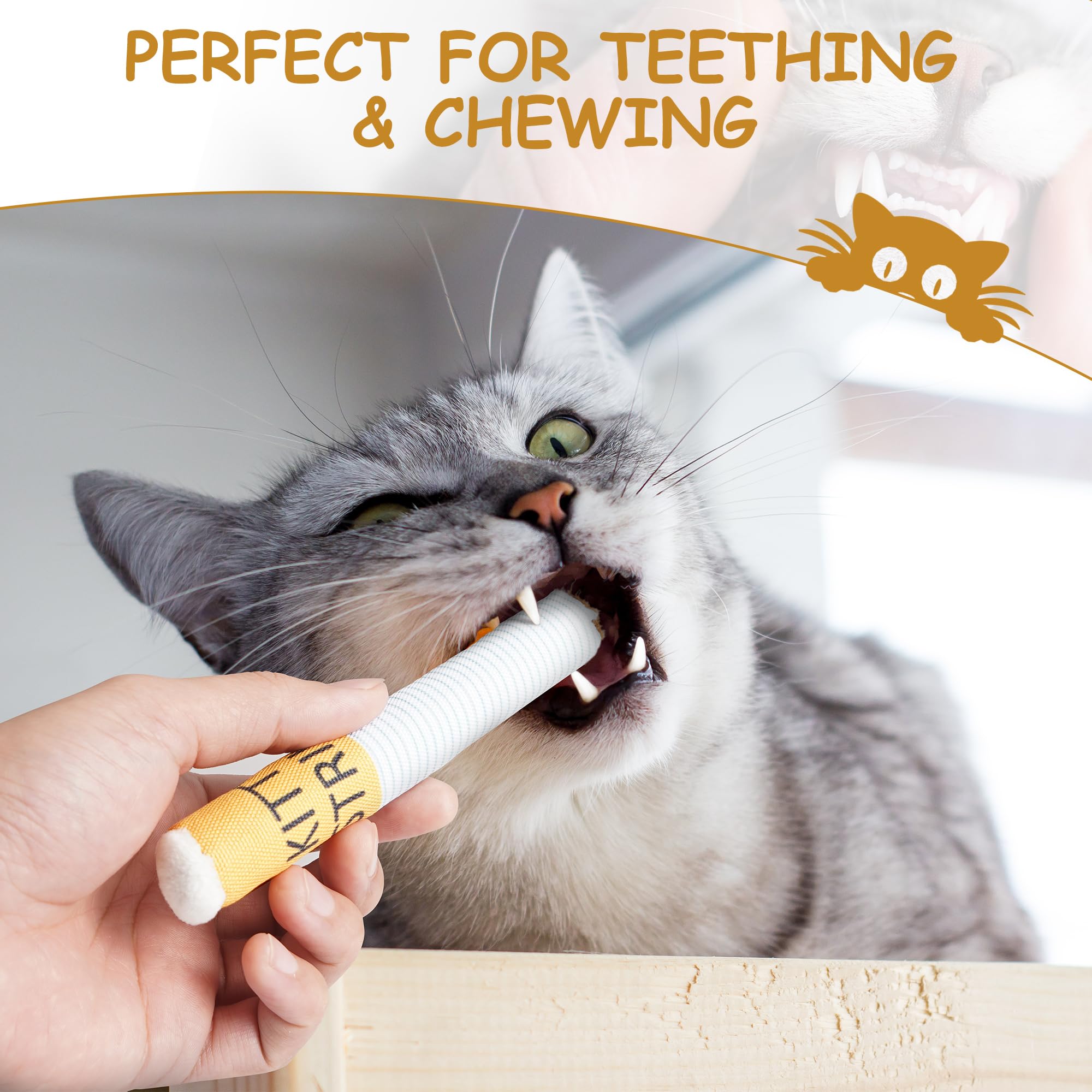 Nocciola soft plush catnip toy—for stress-relief play.