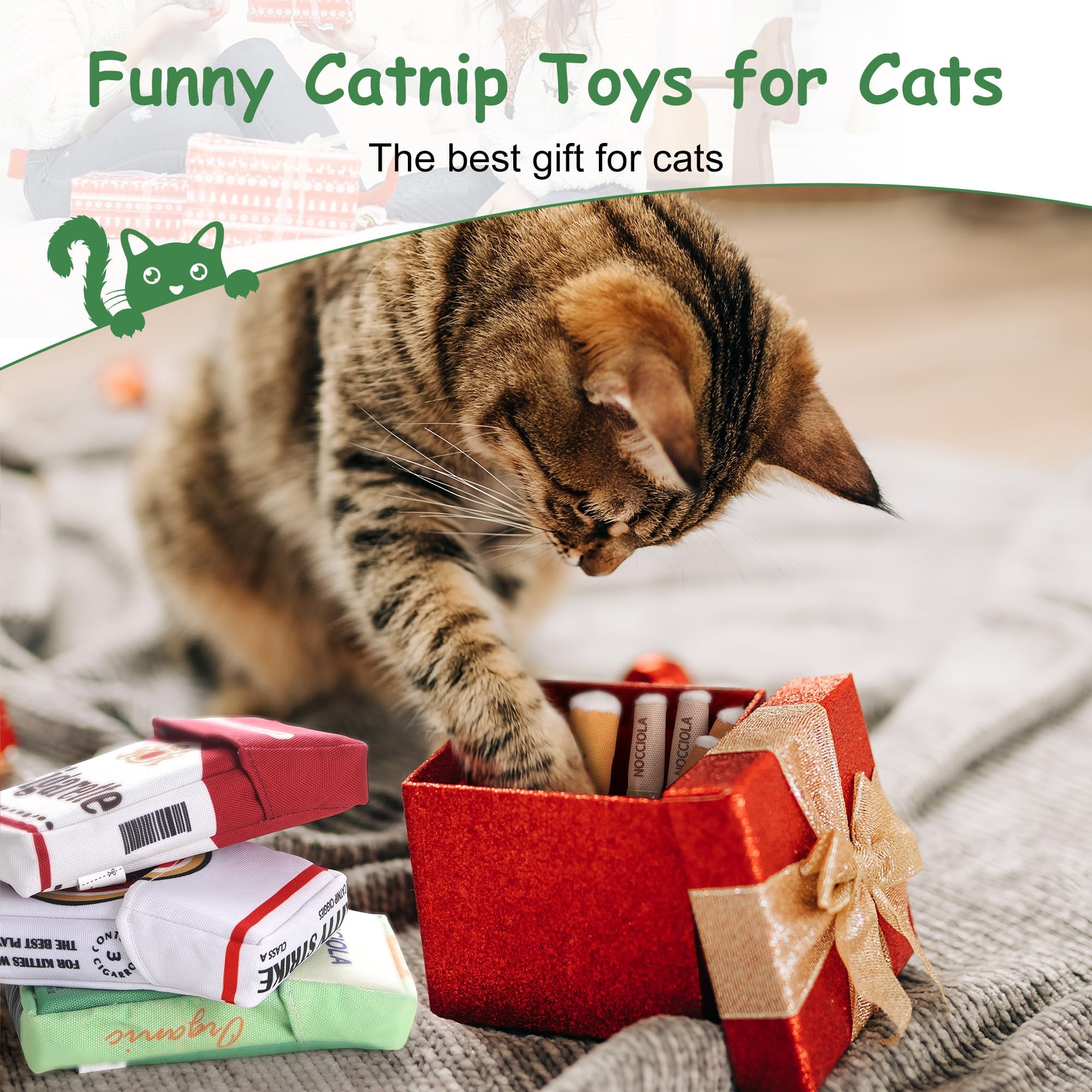 Nocciola catnip toy stress-relief: calming playtime with natural catnip aroma.