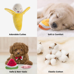 Nocciola dog squeaky toys ice cream shape supports fetch and mental stimulation.