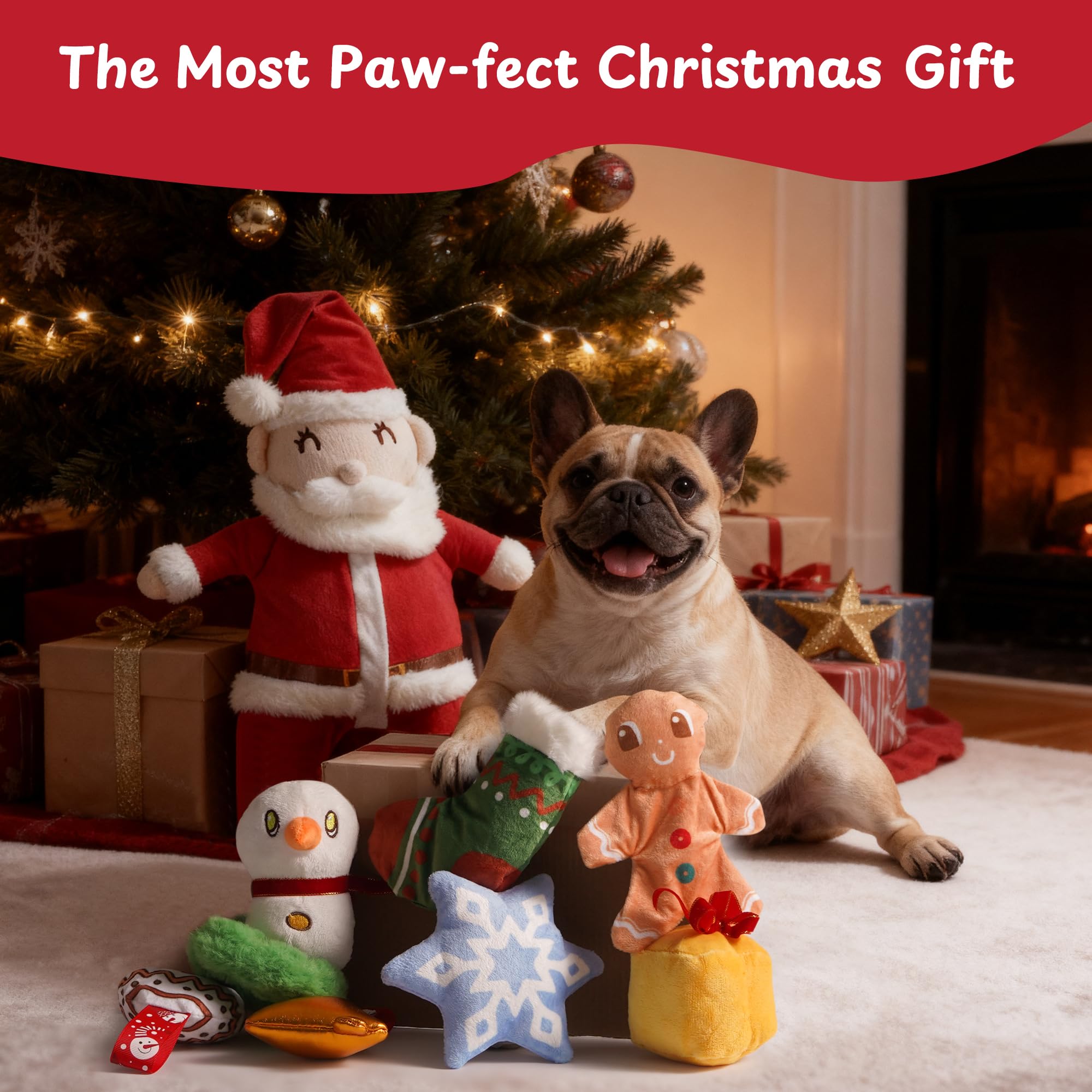 Nocciola dog toy supports cozy routines, versatile for small to large breeds during holidays.