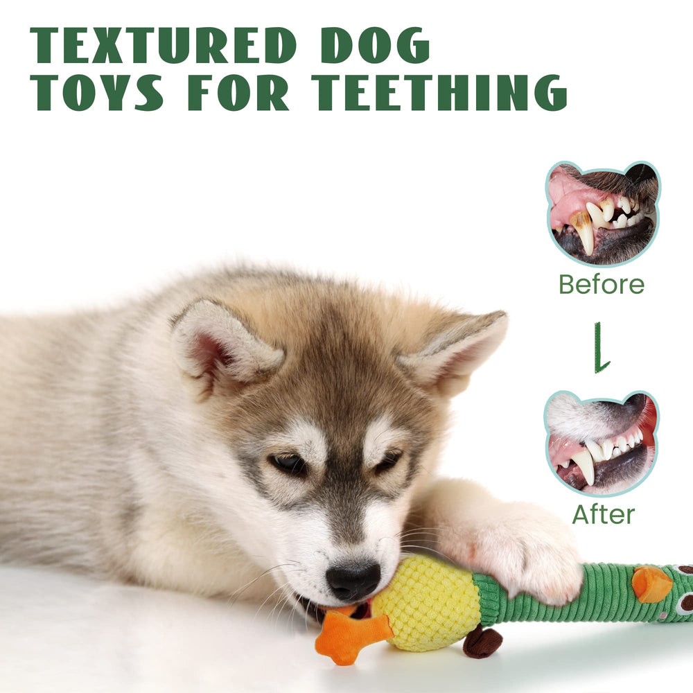 Nocciola duck toy durable chew surfaces withstand heavy chewing during games.