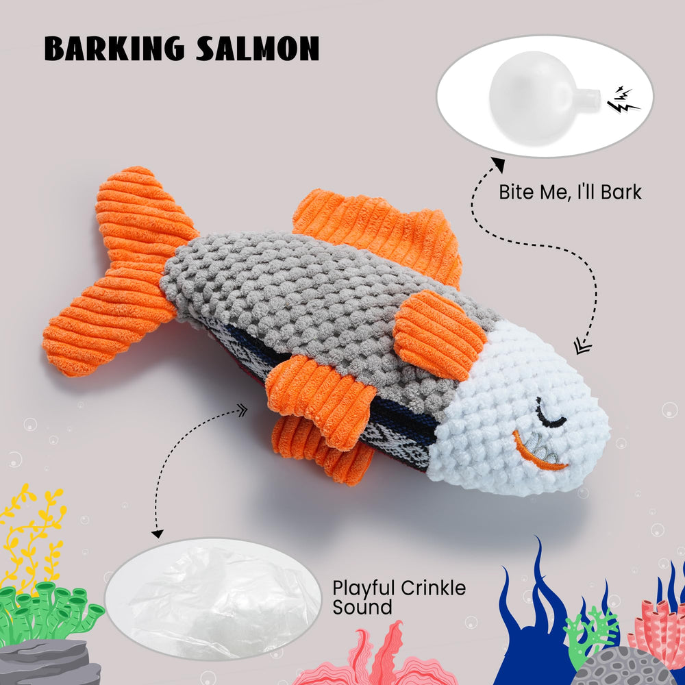 Nocciola ocean adventure sea shell toy promotes gentle tugging and safe chewing.
