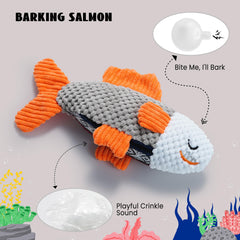 Nocciola ocean adventure sea shell toy promotes gentle tugging and safe chewing.