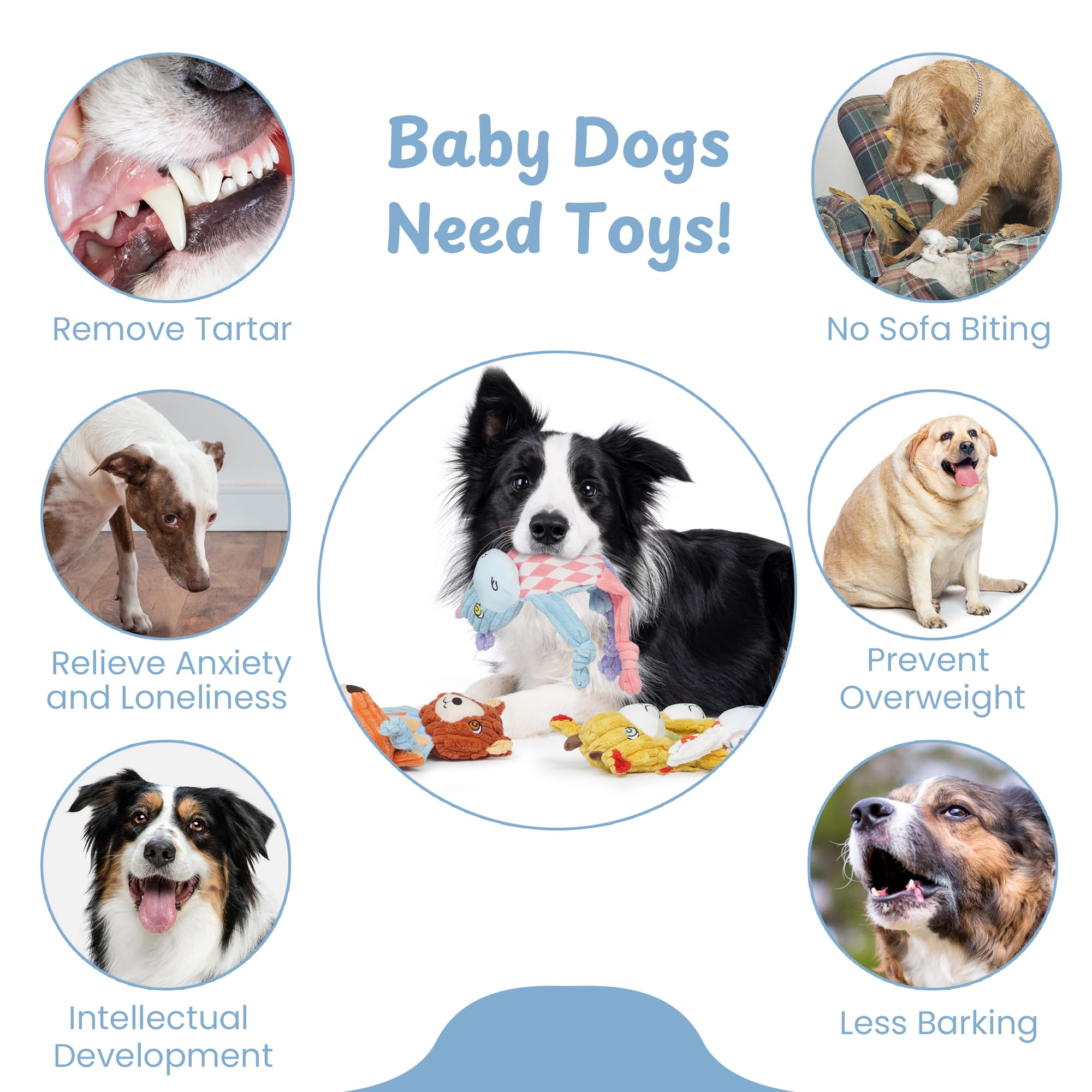 Nocciola Christmas stocking-ready toy set offers a festive gift option for pups.
