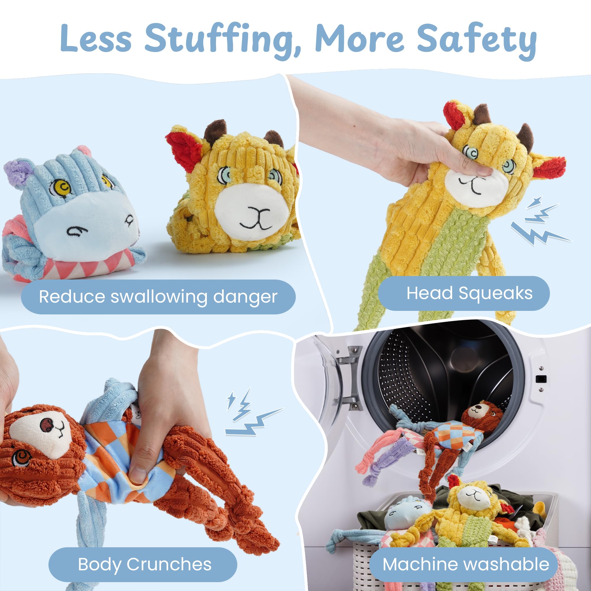 Nocciola easy-clean, machine-washable design simplifies post-play cleanup for busy owners.