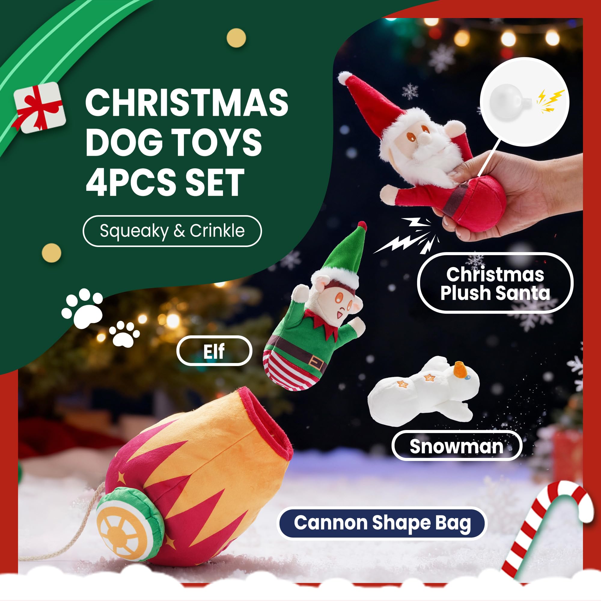 Nocciola Santa plush toy for festive play and cuddling.