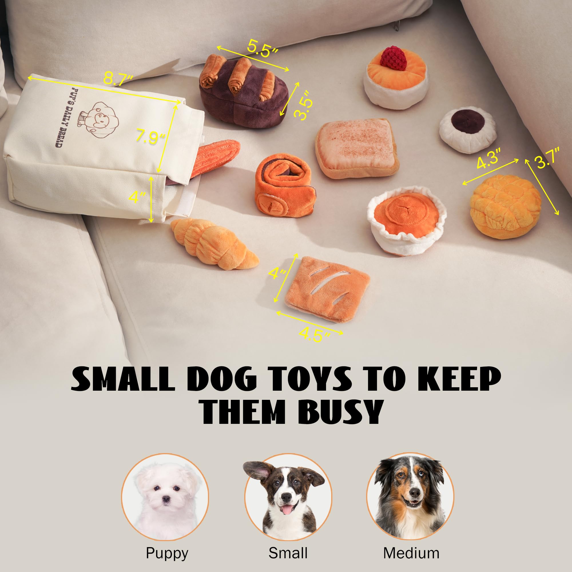 Nocciola soufflé pancake toy offers gentle distraction and scent-driven play for boredom relief