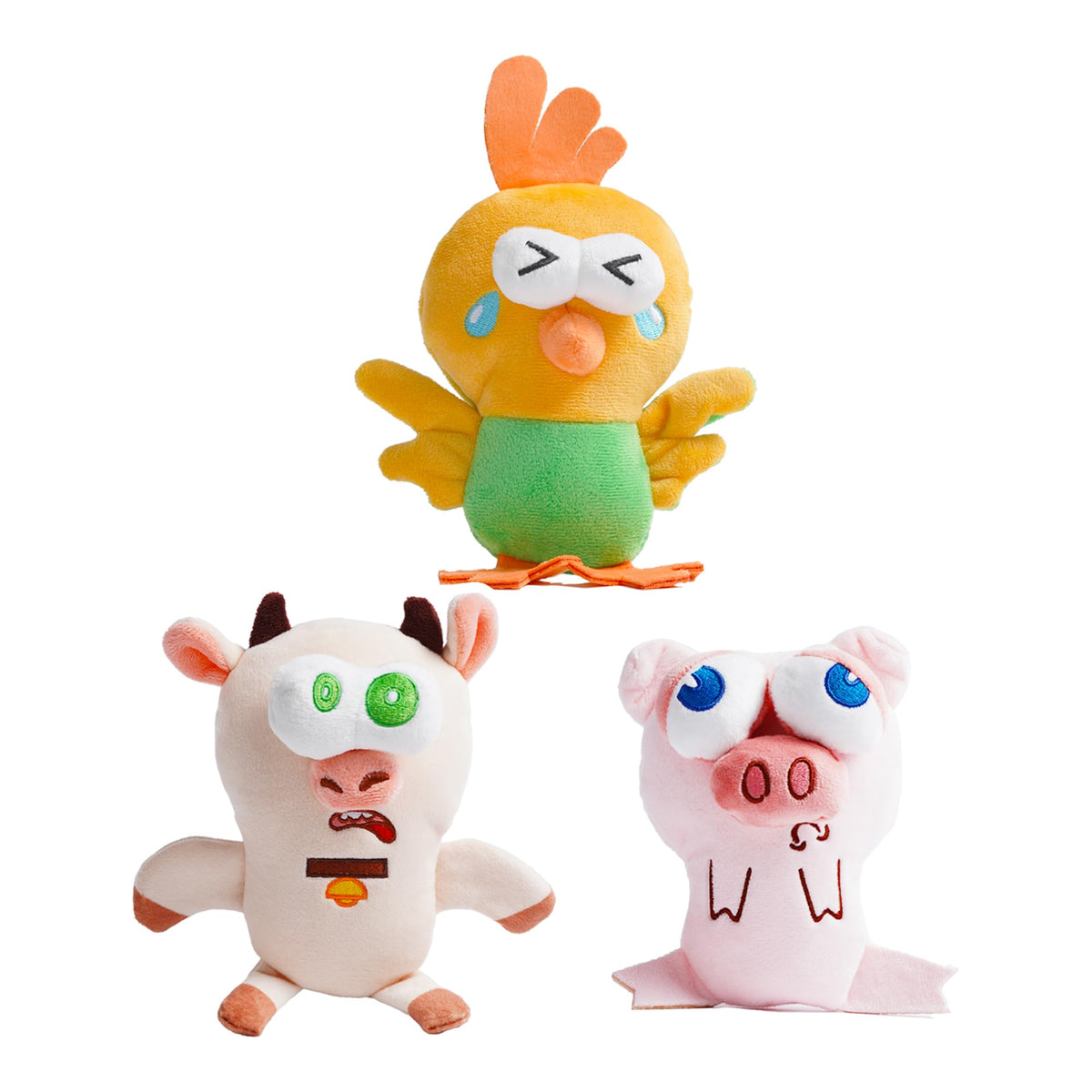 Nocciola squeaky dog toy chicken promotes interactive play with durable chew resistance.