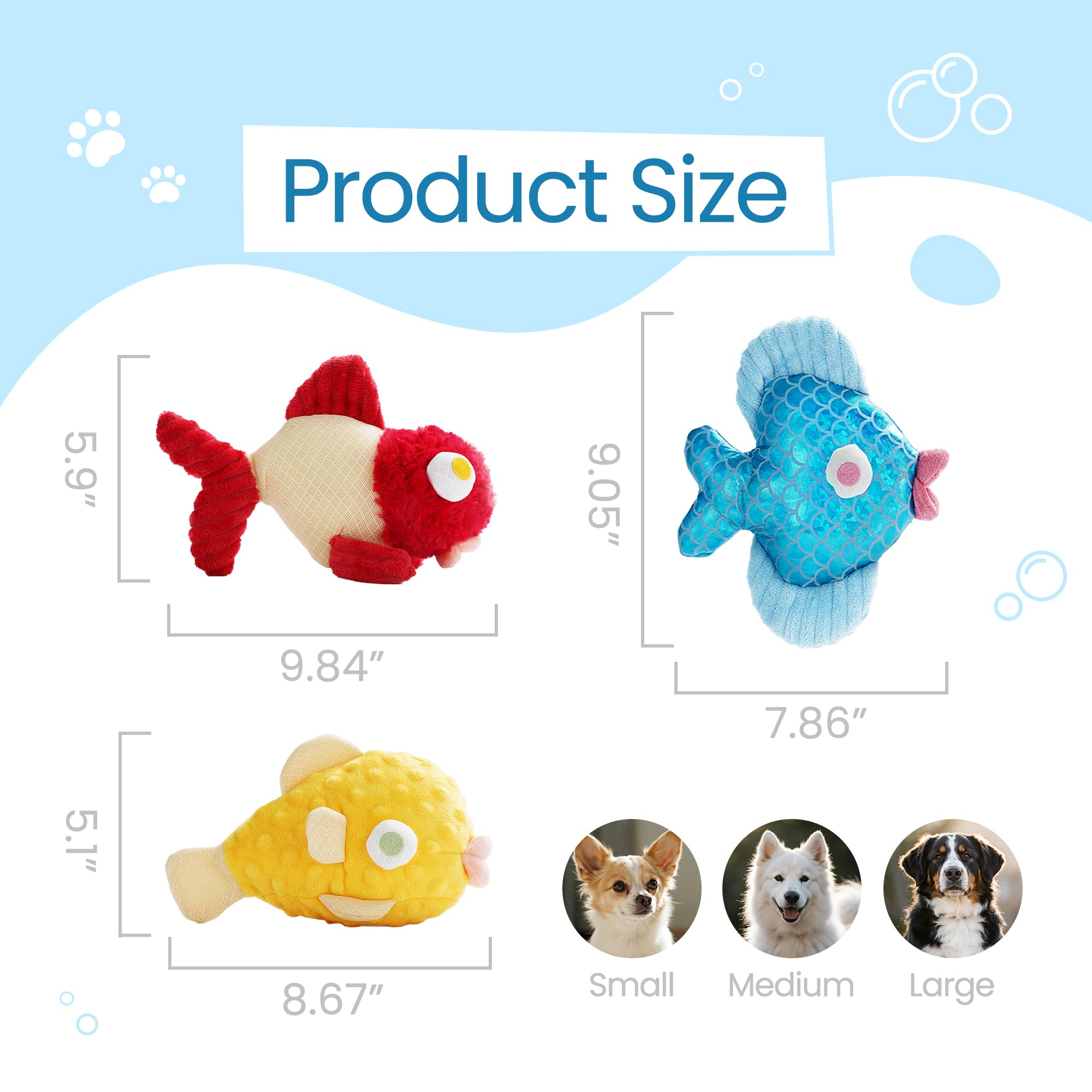 Nocciola Tough Dog Toys squeaky crinkle feature sparks interactive play