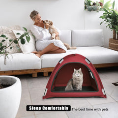 Nockovi Open Design Pet Tent side vent emphasizes ventilation and safety for pets