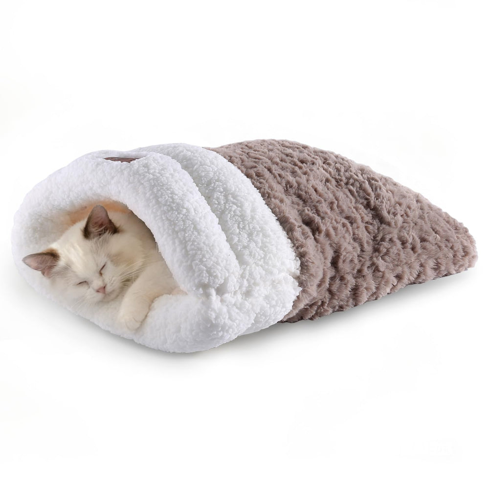 NODARKO cat sleeping bag coffee cave—cozy hideaway for warm, peaceful naps.