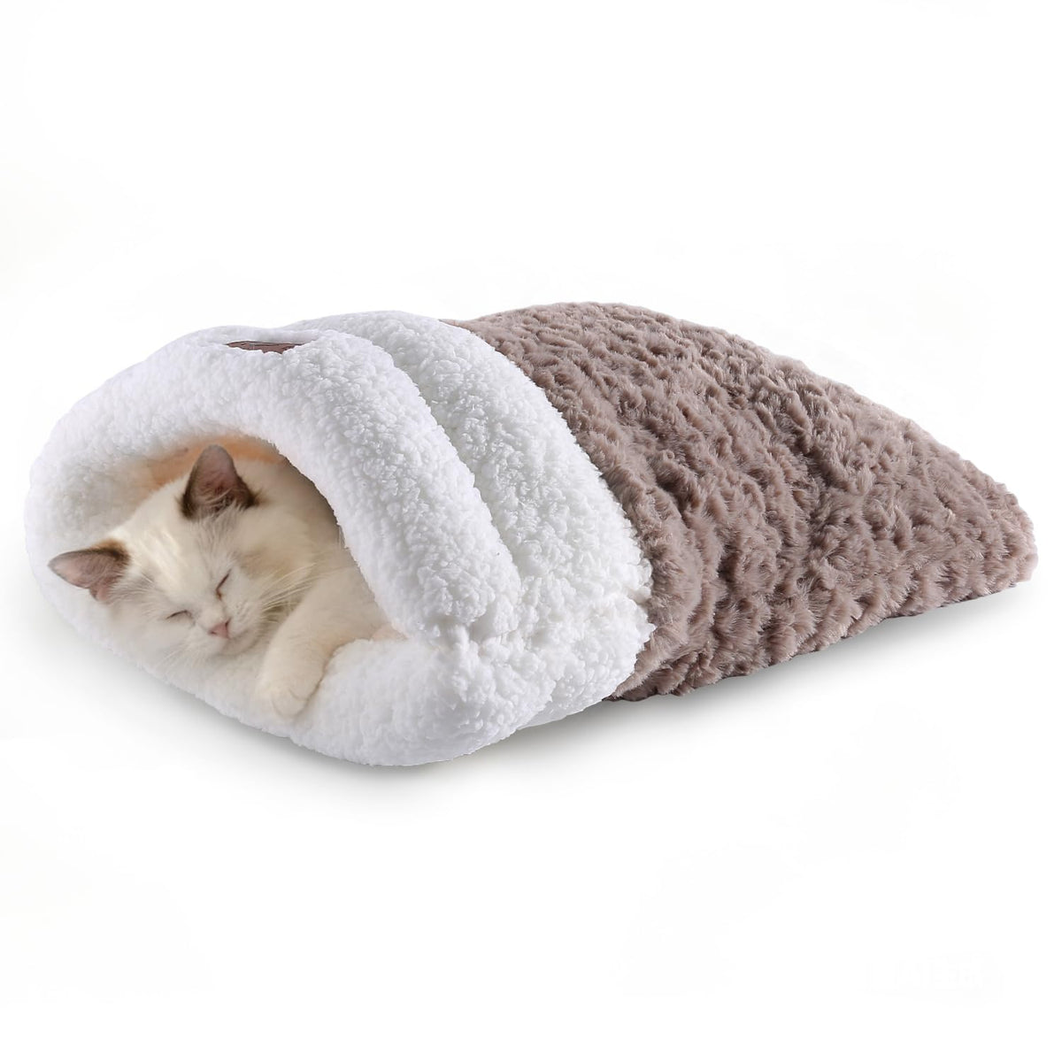 NODARKO cat sleeping bag coffee cave—cozy hideaway for warm, peaceful naps.