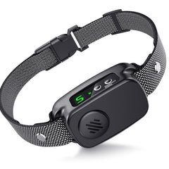NOIDECE bark collar worn by a large dog during training for controlled barking