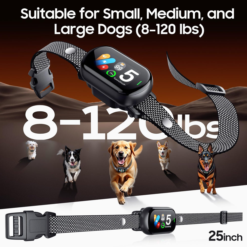 NOIDECE Bark Collar IP67 waterproof design withstands rain, snow, and splashes for all-weather use.