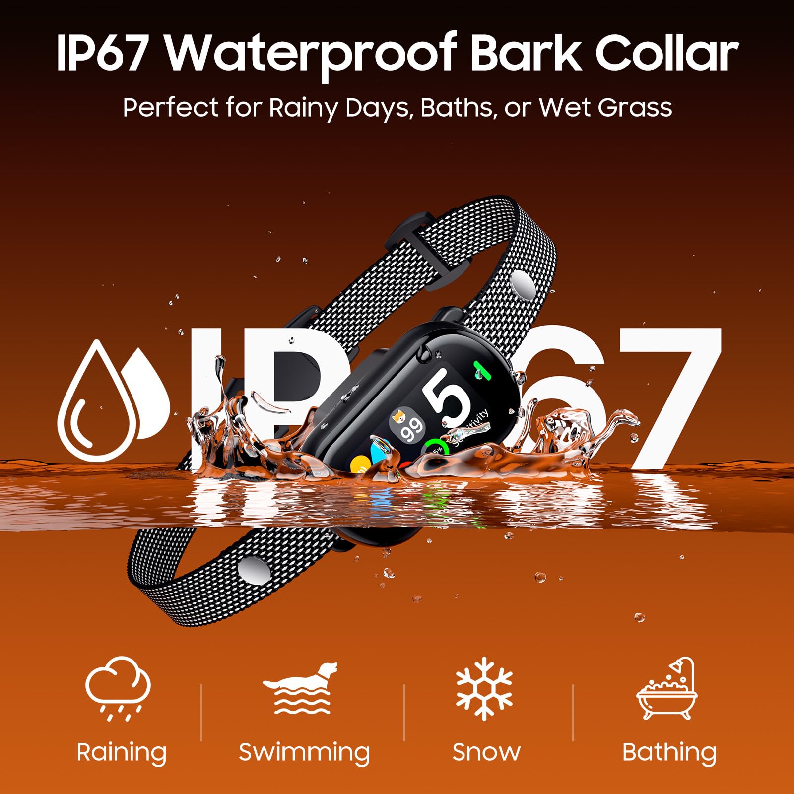NOIDECE Bark Collar USB charging port keeps the device ready during travel or at home.