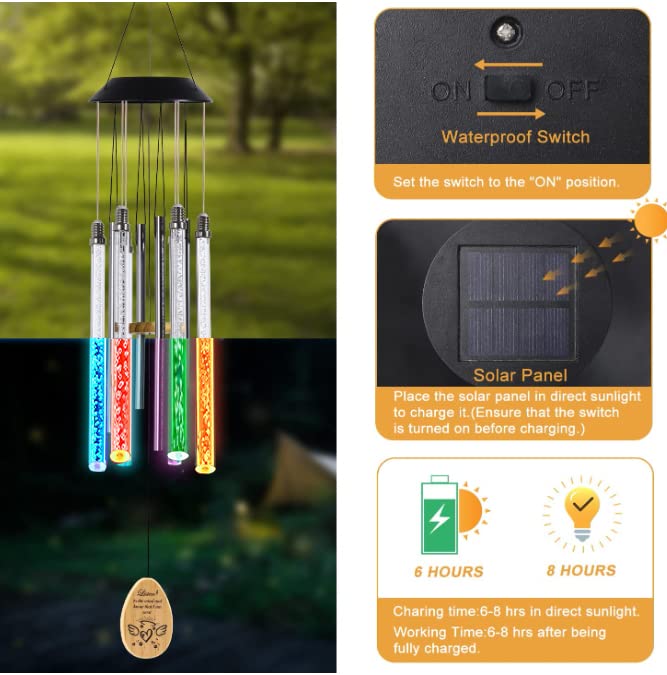 Noillow wind chime placed on porch for comforting memory on outdoor spaces