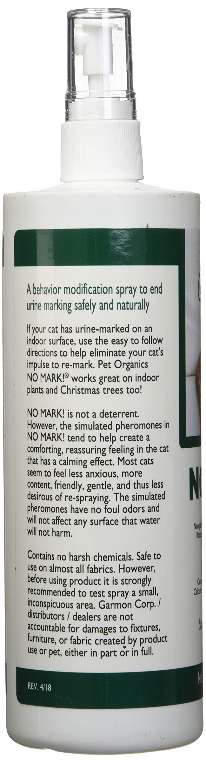 No Mark cat spray used on couches and bedding for indoor outdoor use