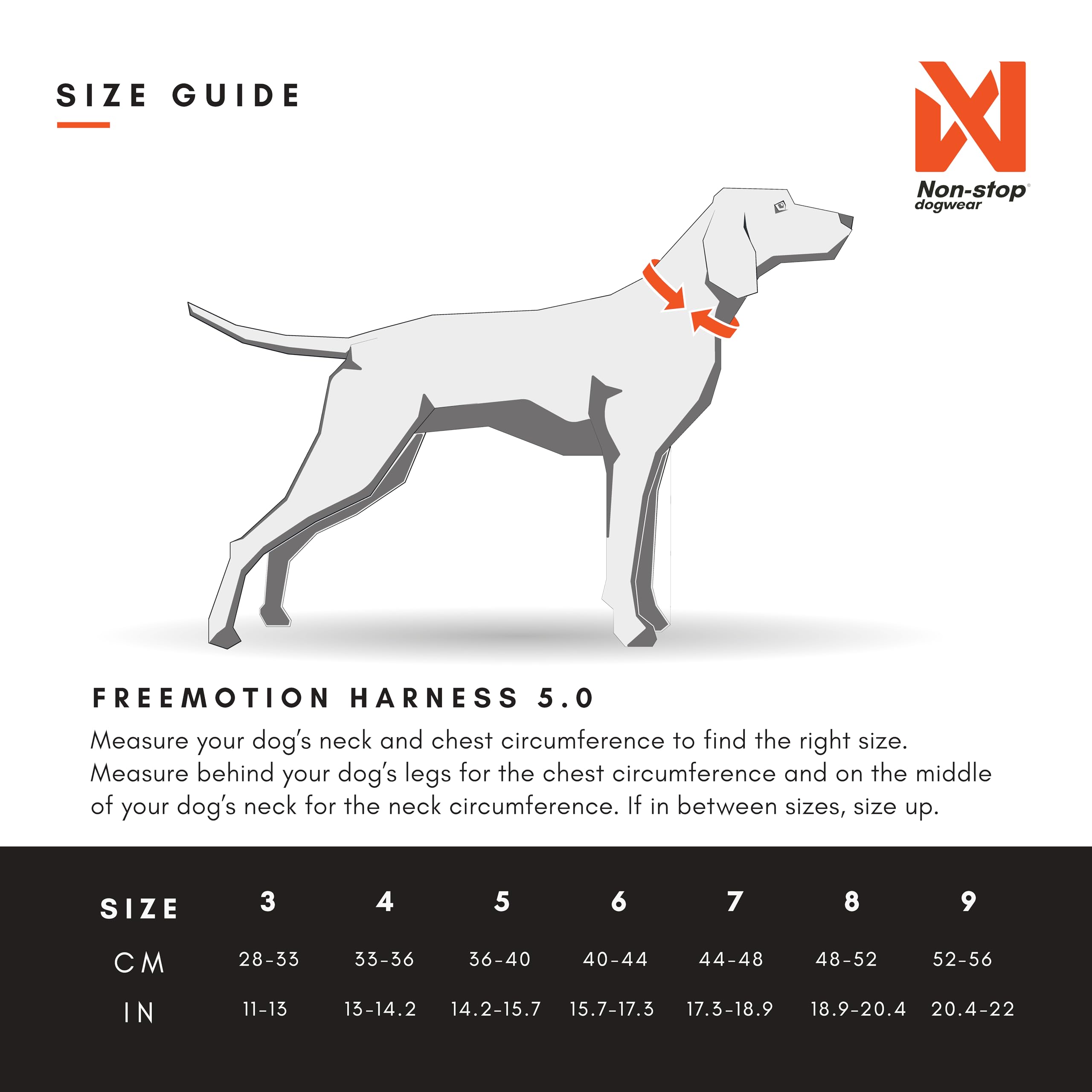 Non-stop dogwear Freemotion Harness side profile demonstrates balanced pull distribution