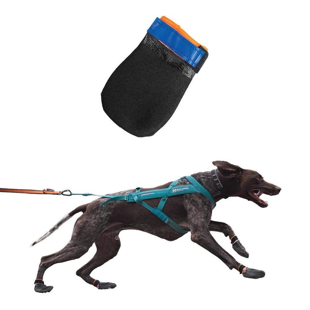 Non-stop dogwear Protector Booties provide paw protection on hot pavement and rough terrain.