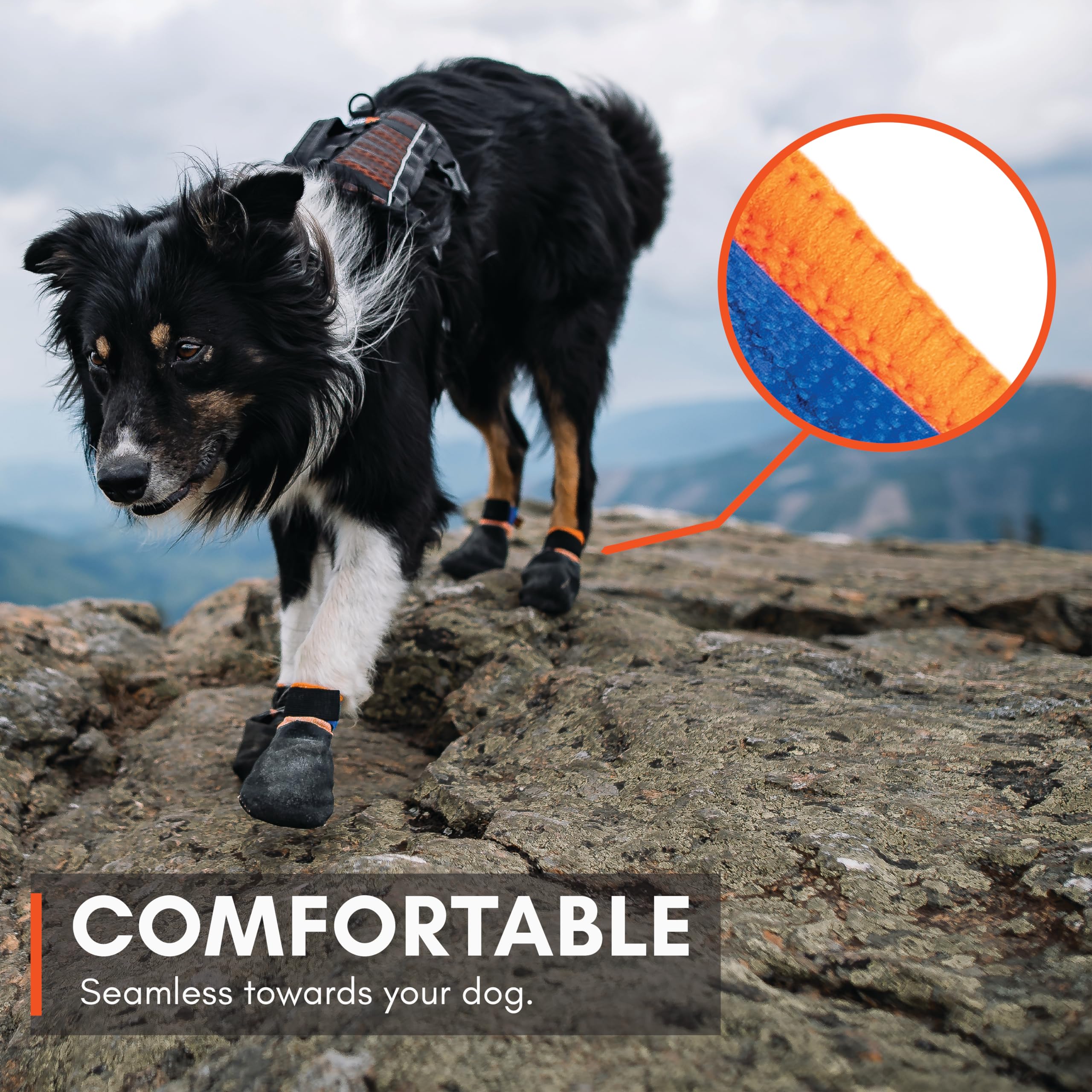 Non-stop dogwear Protector Booties tested by military and SAR teams.