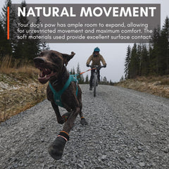 Non-stop dogwear Protector Booties waterproof dipped material keeps paws dry.