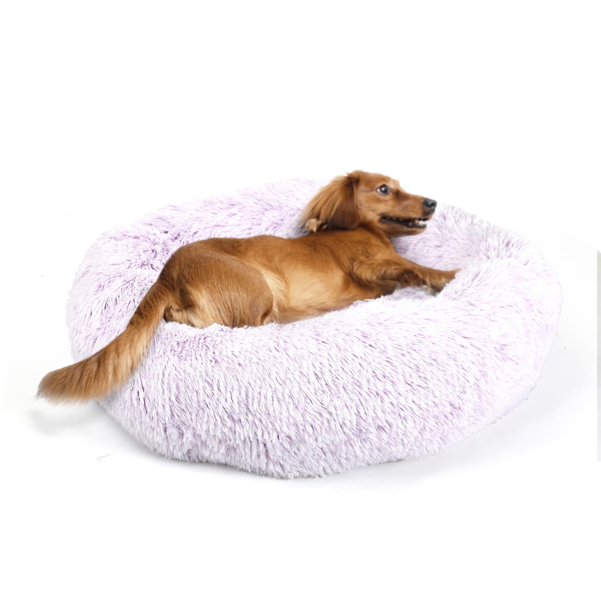 Nononfish dog bed medium 30in gradient purple delivers cozy, secure sleep for medium dogs.