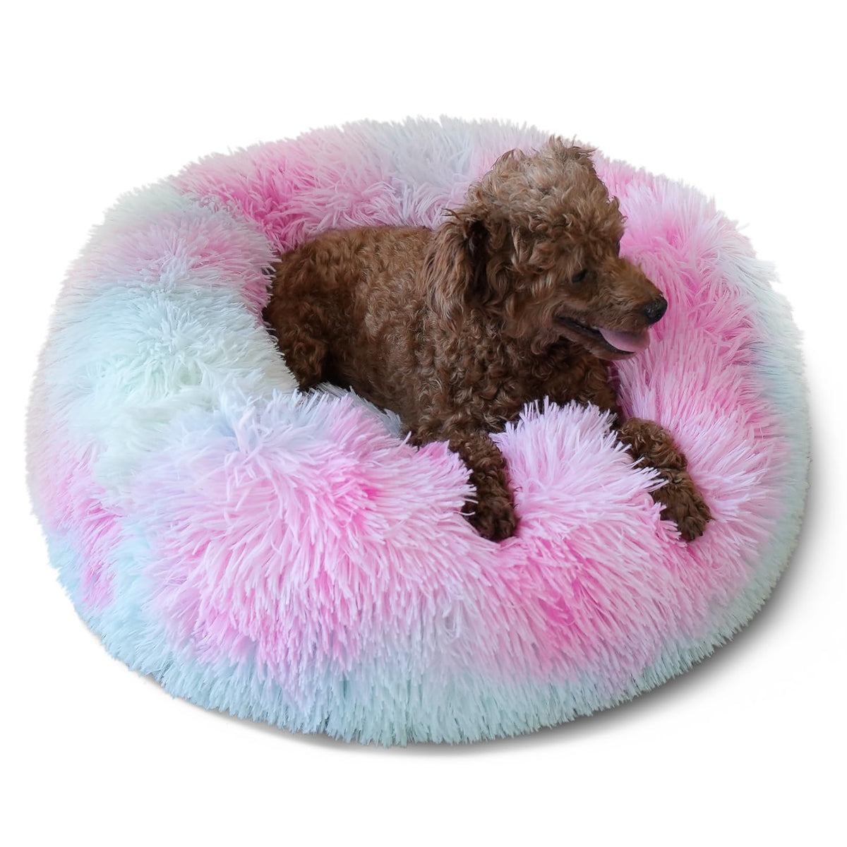 Nononfish Puppy Bed anti-anxiety donut for small dogs offering cozy nesting