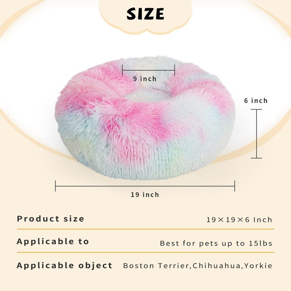 Nononfish Puppy Bed fluffy bolster for cozy nesting and security