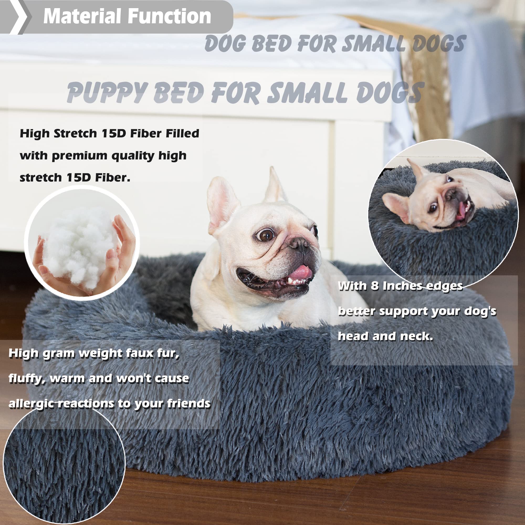 nononfish puppy bed interior padding supports joints for comfortable rests