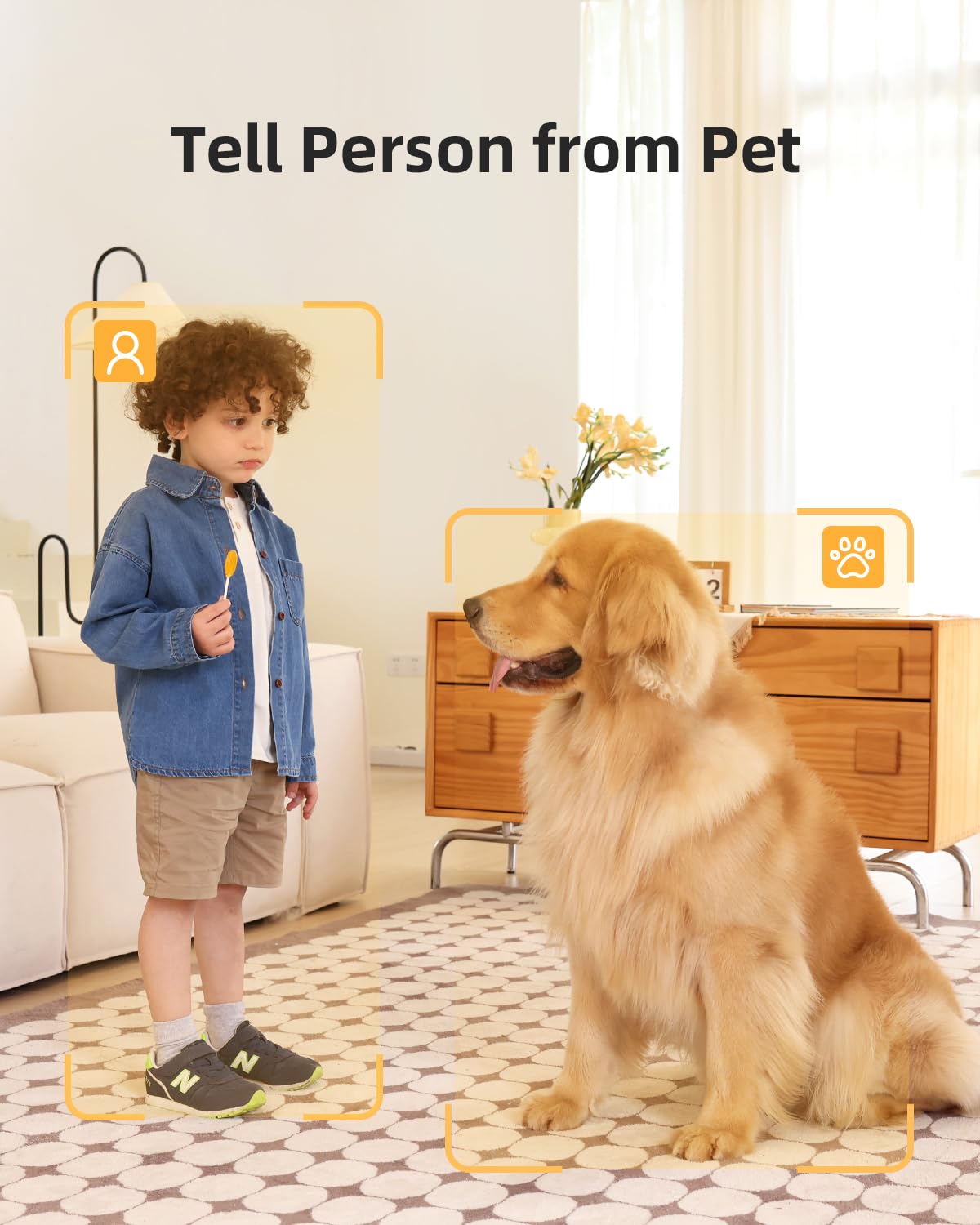 Noorio T110 two-way audio with Alexa enables talking to pets via app or voice.